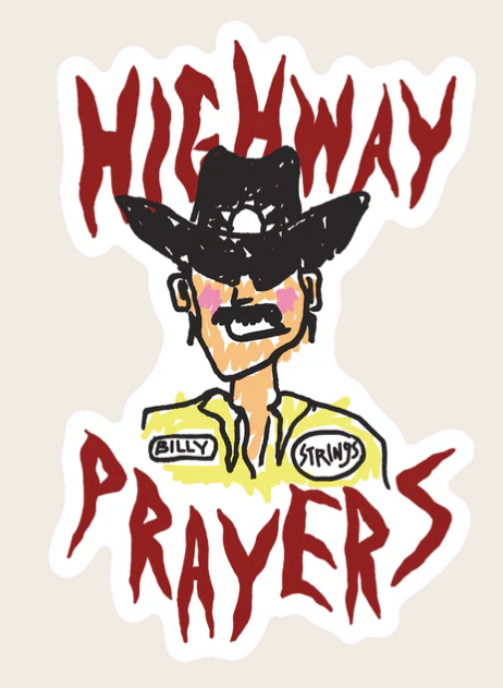 billy strings merch pin leadfoot highway prayers album live music race car driver richard petty