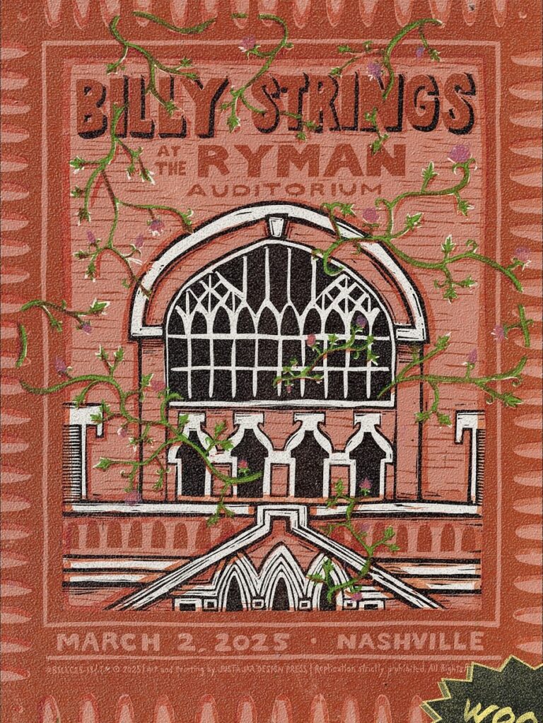 Billy Strings Ryman Winter 2025 Regular Poster - BillyBase
